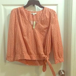 Madewell Star Print Blouse With Side Tie